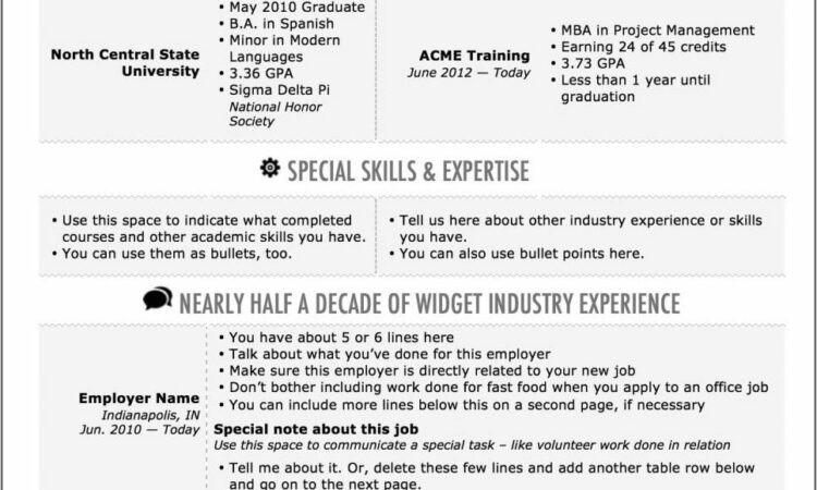 Office Word Resume Template Free