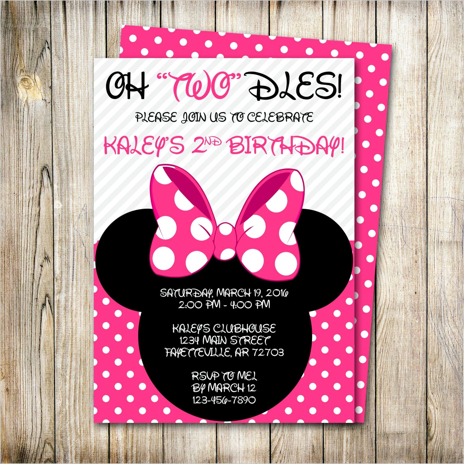 Oh Twodles Birthday Invitations