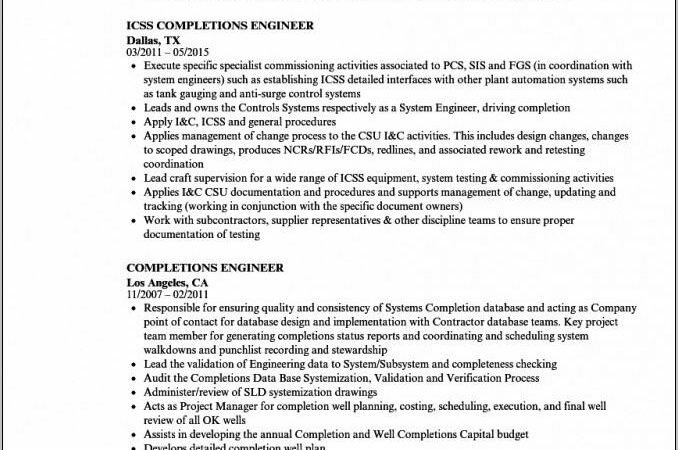 Oil And Gas Electrician Resume Sample