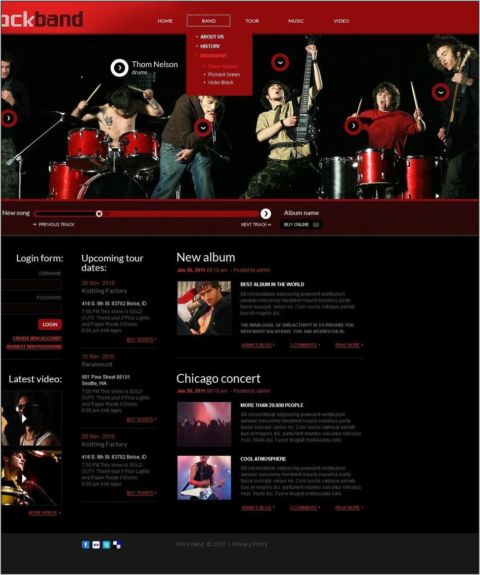 Online Band Flyer Templates