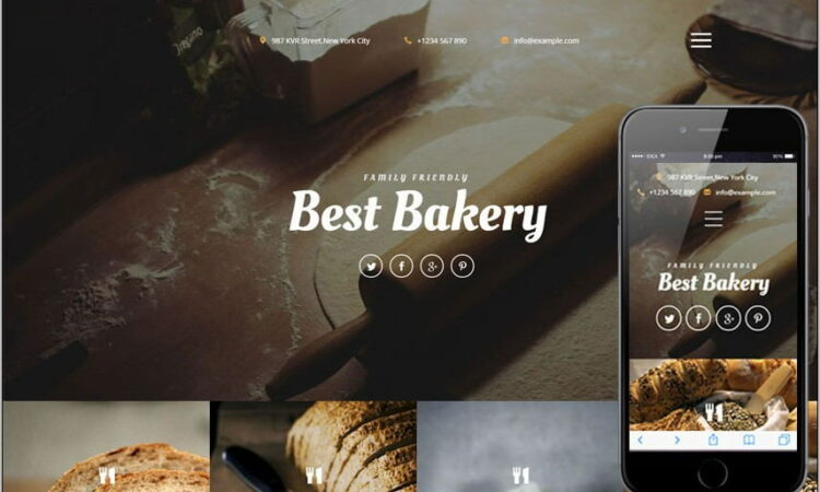 Online Cake Shop Template Free Download