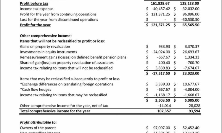 Online Fillable Profit And Loss Statement