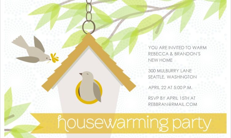 Online House Warming Invitation Design