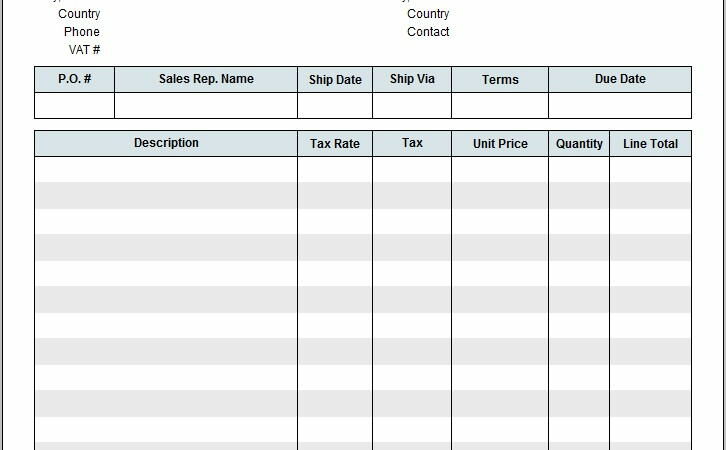 Online Invoices Free Template Uk