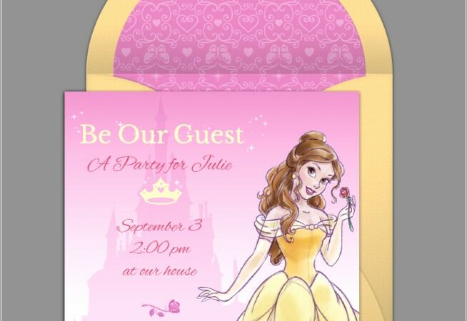 Online Princess Birthday Invitations