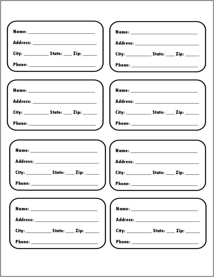 Online Printable Luggage Tag Template