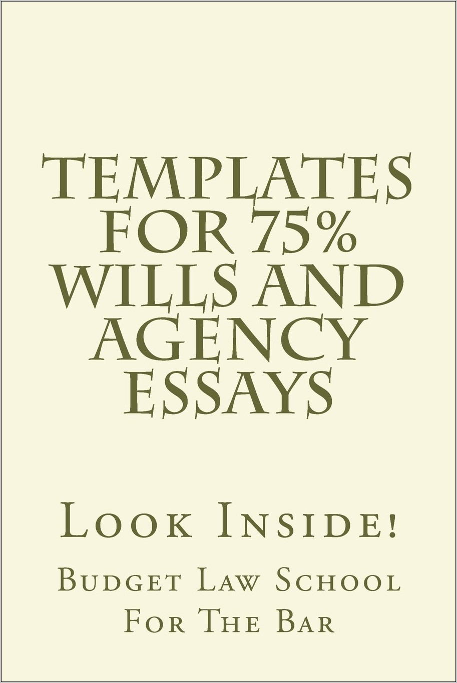 Online Templates For Wills