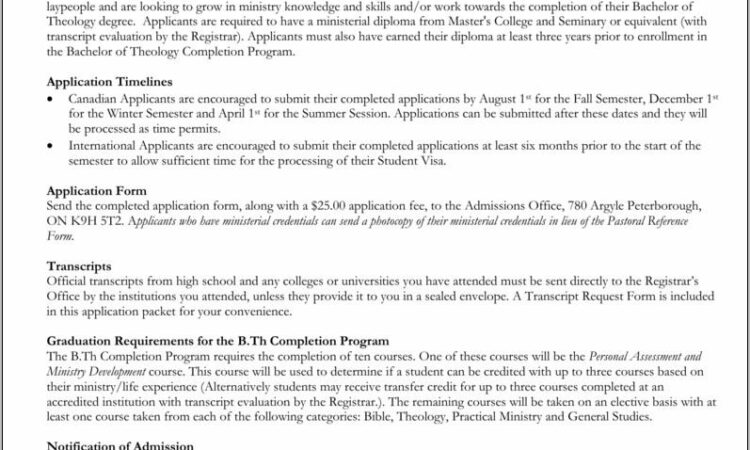 Ontario High School Transcript Request Form