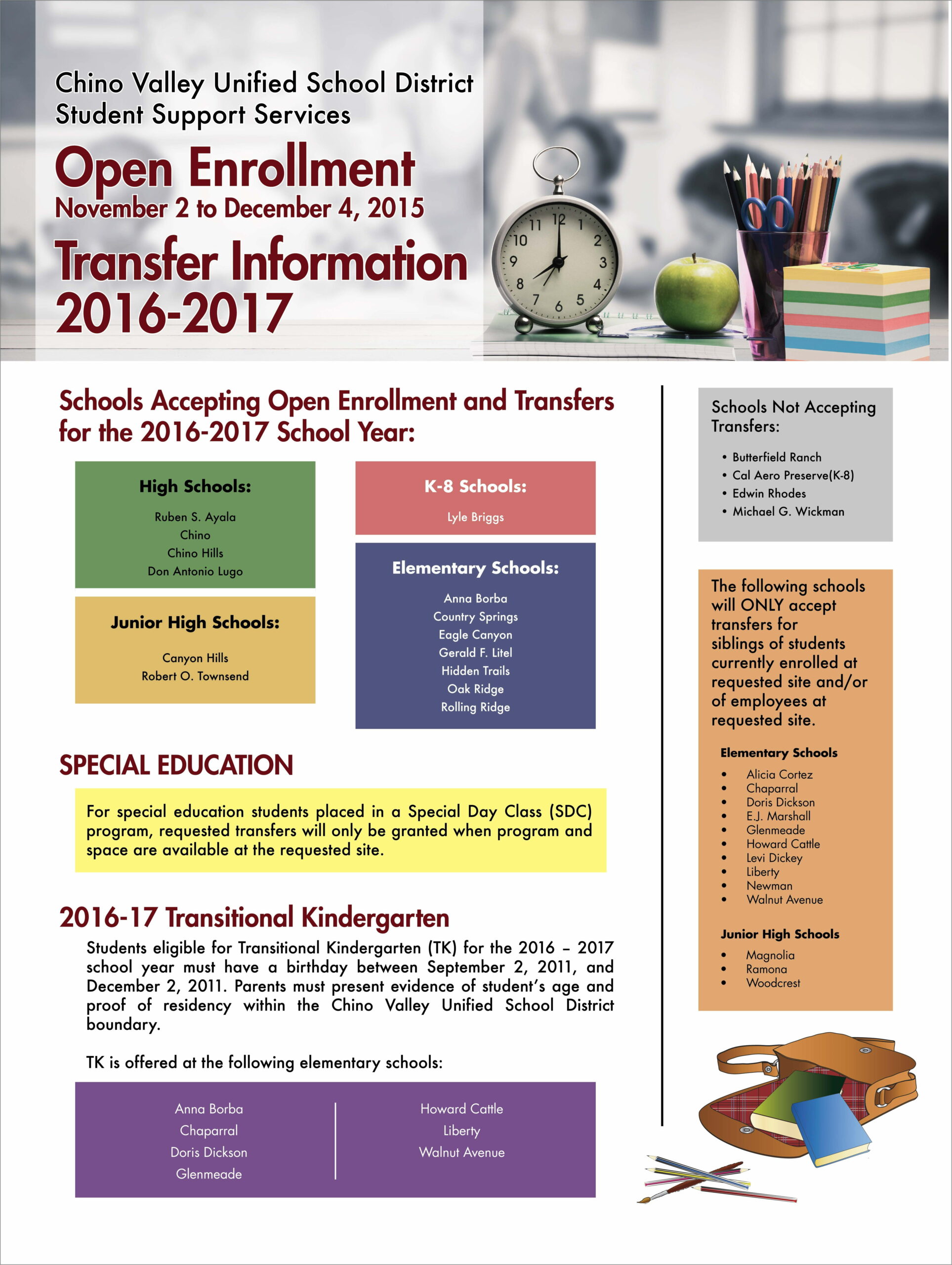 Open Enrollment 2016 Template Flyer