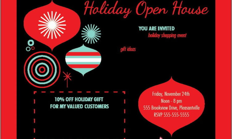 Open House Invitation Template Free