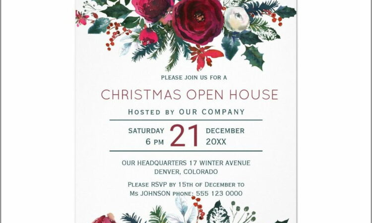 Open House Invitation Template Microsoft Office