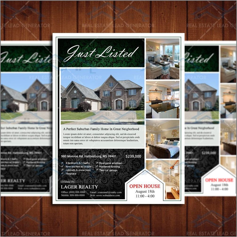 Open Office Real Estate Flyer Template
