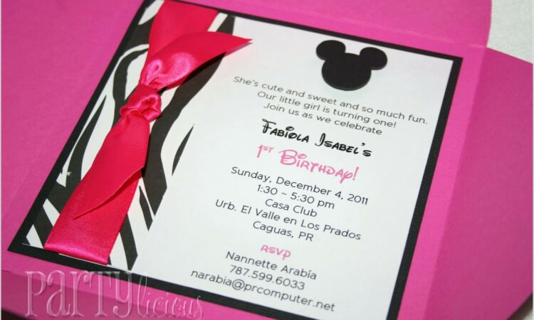 Order Minnie Mouse Invitations