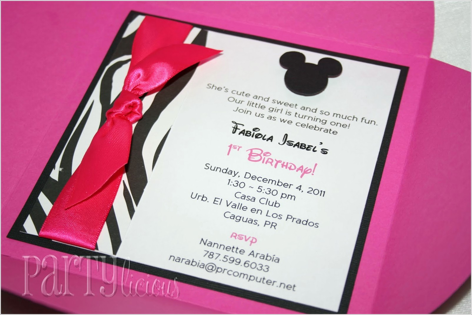 Order Minnie Mouse Invitations