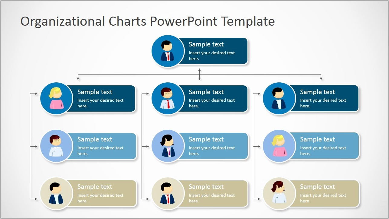Organization Chart Template For Ppt