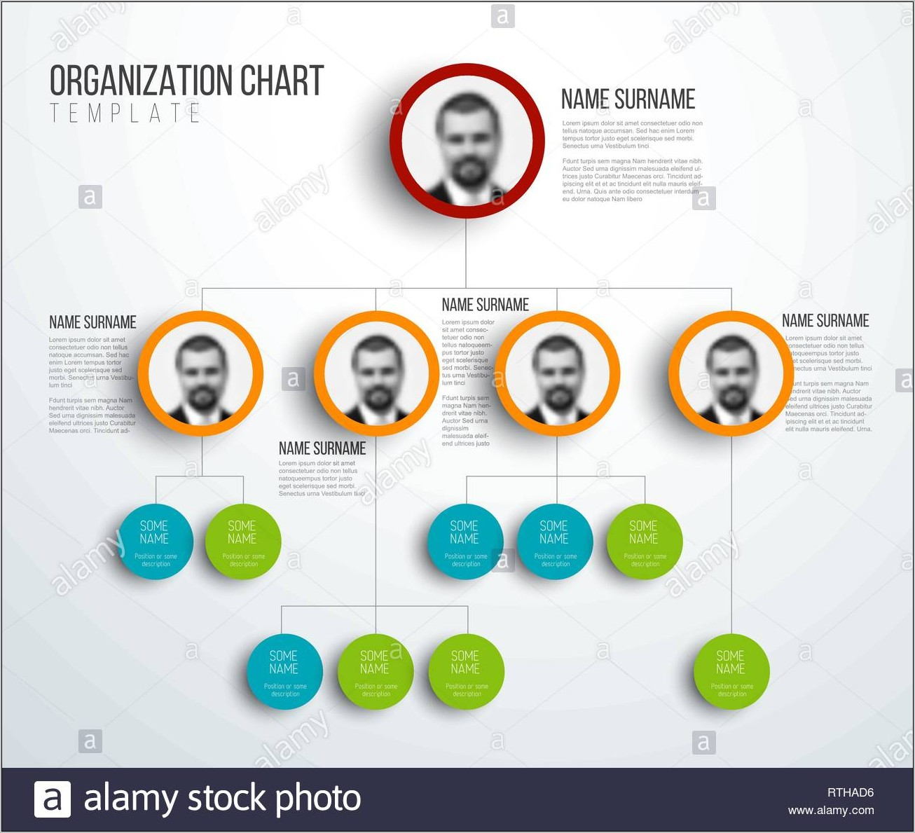 Organization Hierarchy Chart Template