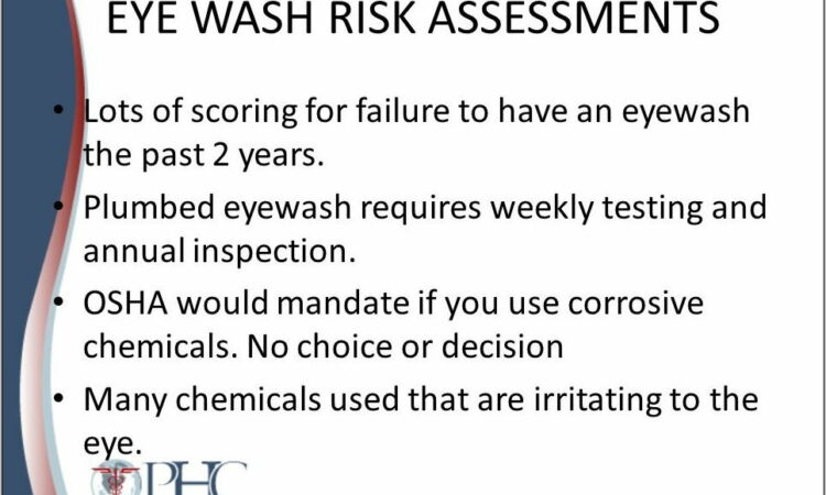 Osha Eyewash Risk Assessment Form