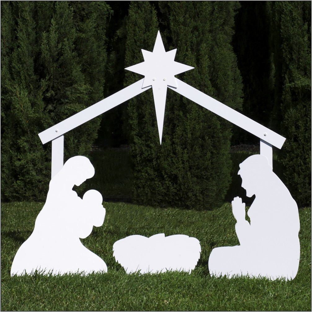 Outdoor Nativity Scene Template
