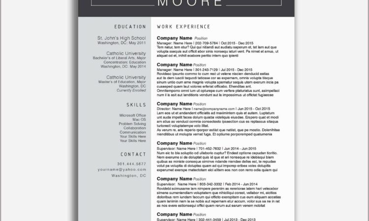 Outline Of A Resume For Highschool Students