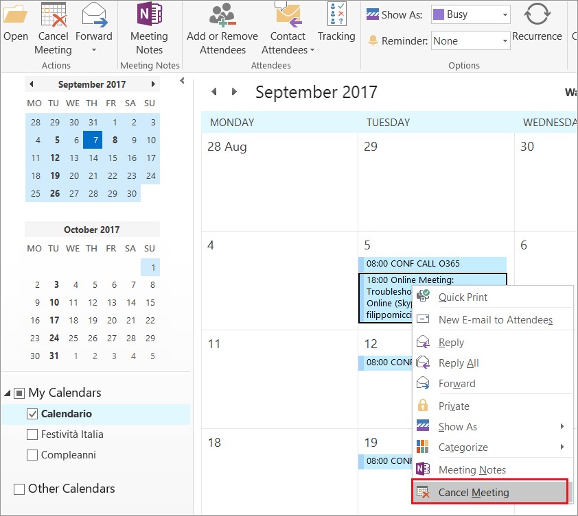 Outlook Duplicate Meeting Invitations