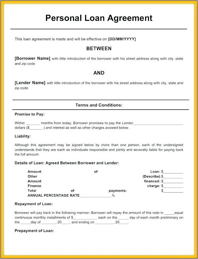 Owner Financing Contract Form Sample