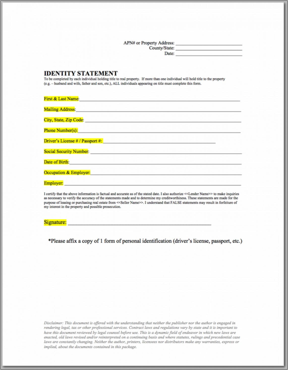 Owner Financing Contract Template Florida