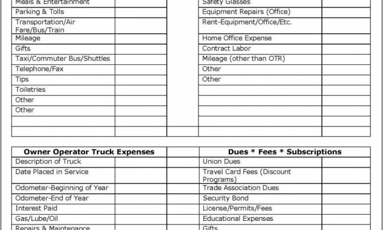 Owner Operator Trucking Business Plan Template