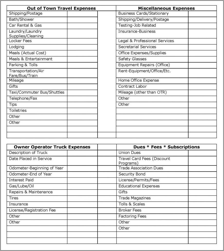 Owner Operator Trucking Business Plan Template