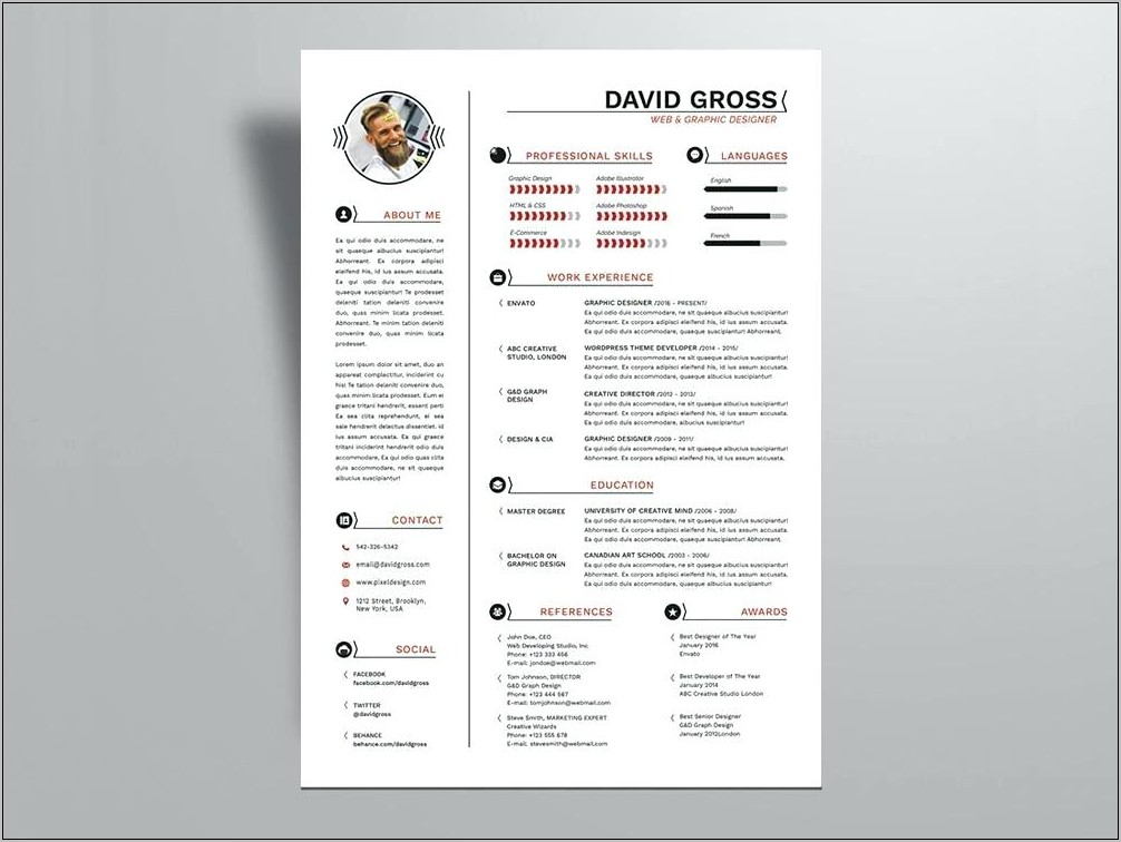 Pages Resume Templates 2018 Free