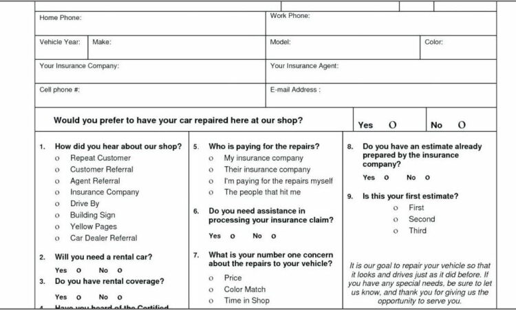 Painting Bid Proposal Form