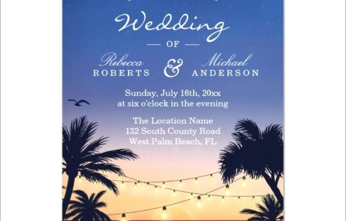 Palm Tree Invitation Templates