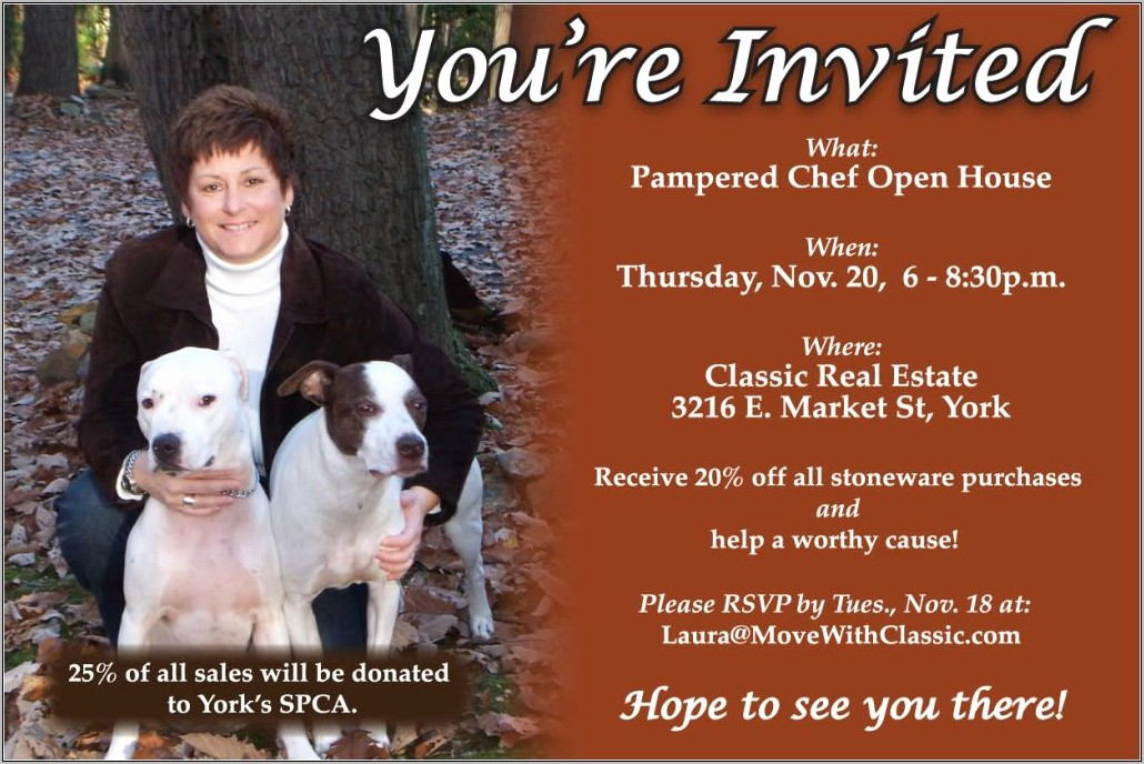 Pampered Chef Invitation Template