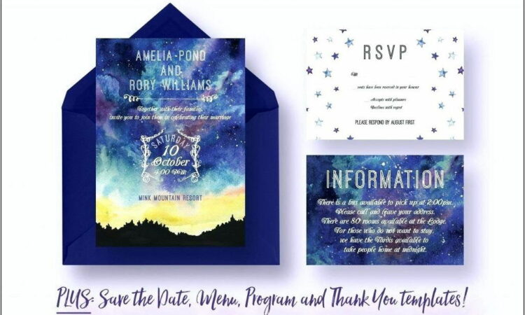 Panel Pocket Invitation Template