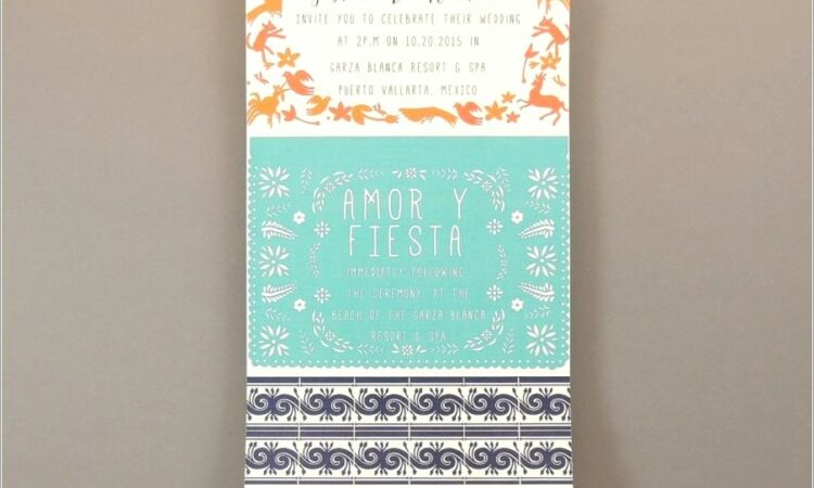 Papel Picado Wedding Invitations