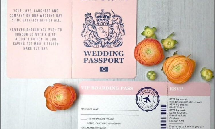 Passport Invitation Template Pdf