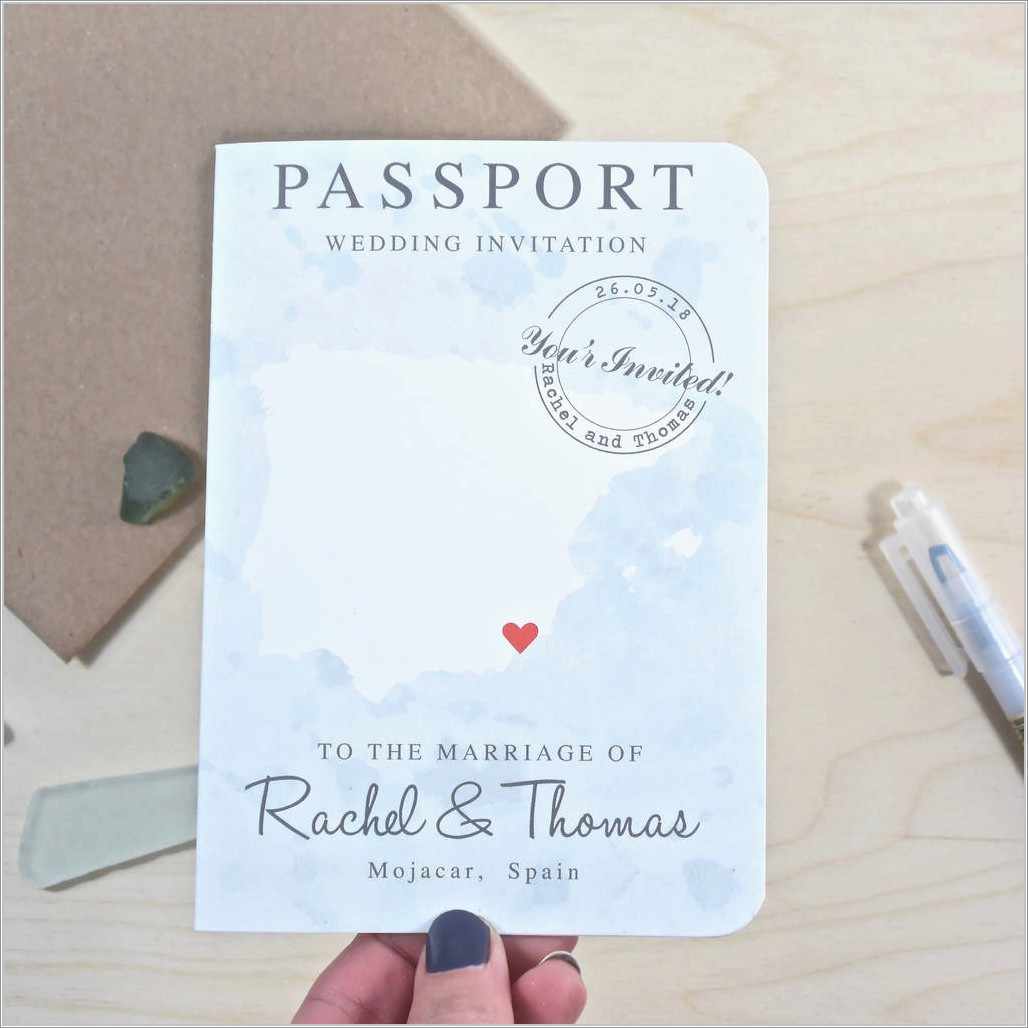 Passport Wedding Invitation Philippines