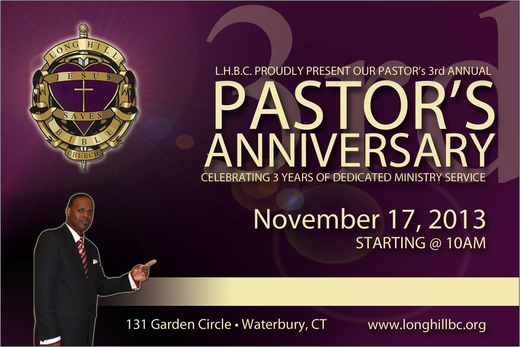Pastor Anniversary Program Samples