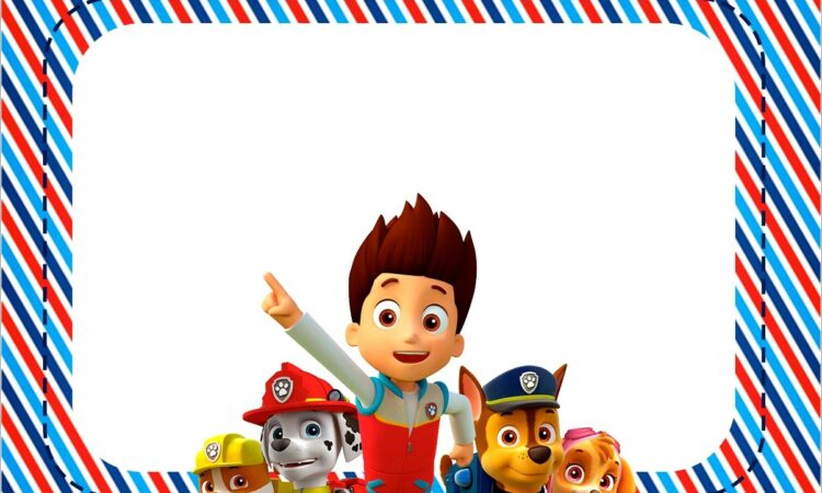 Paw Patrol Printable Invitations Template