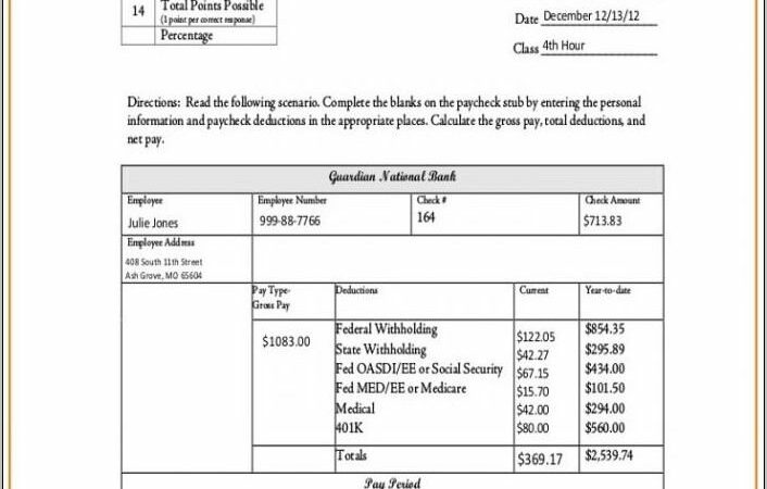 Pay Stub Template Alberta