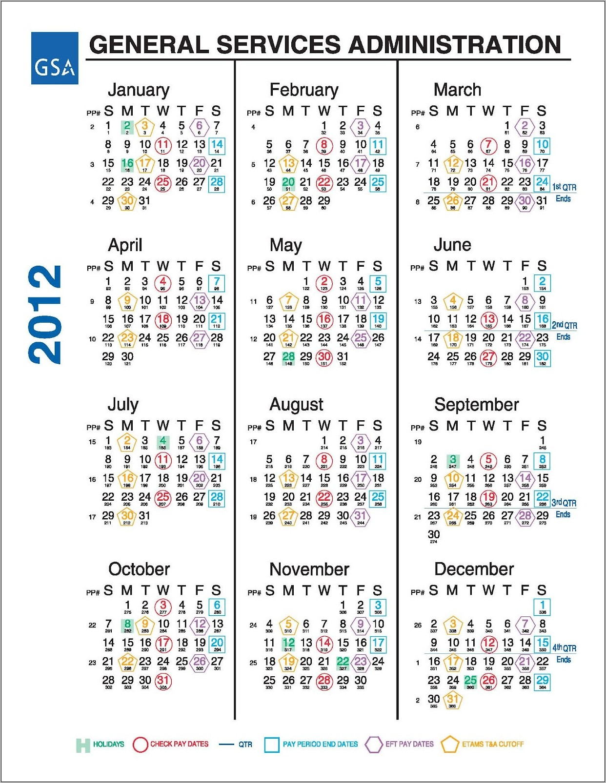 Payroll Calendar Template 2014