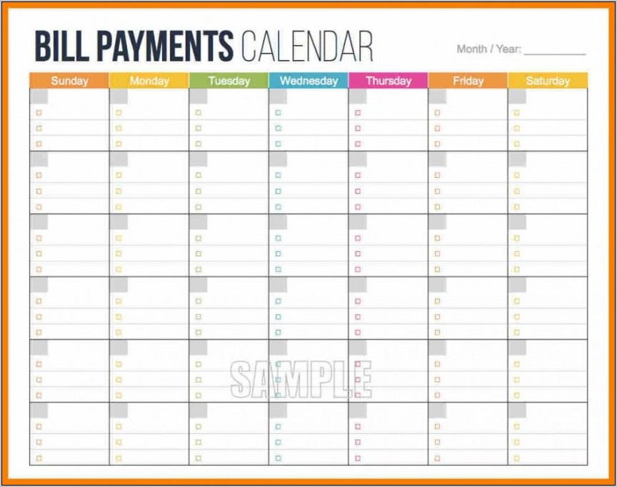 Payroll Calendar Template 2017