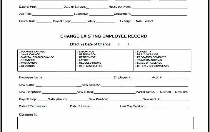 Payroll Information Form Templates