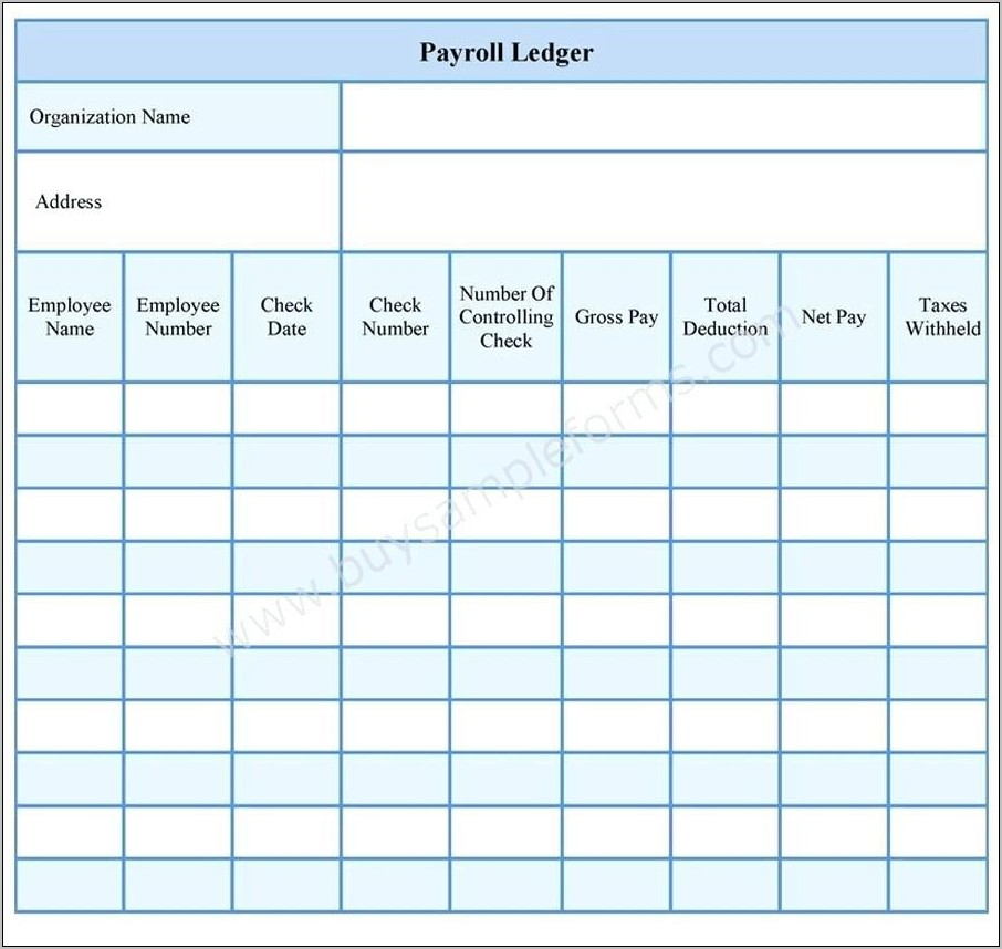 Payroll Sheet Template Free