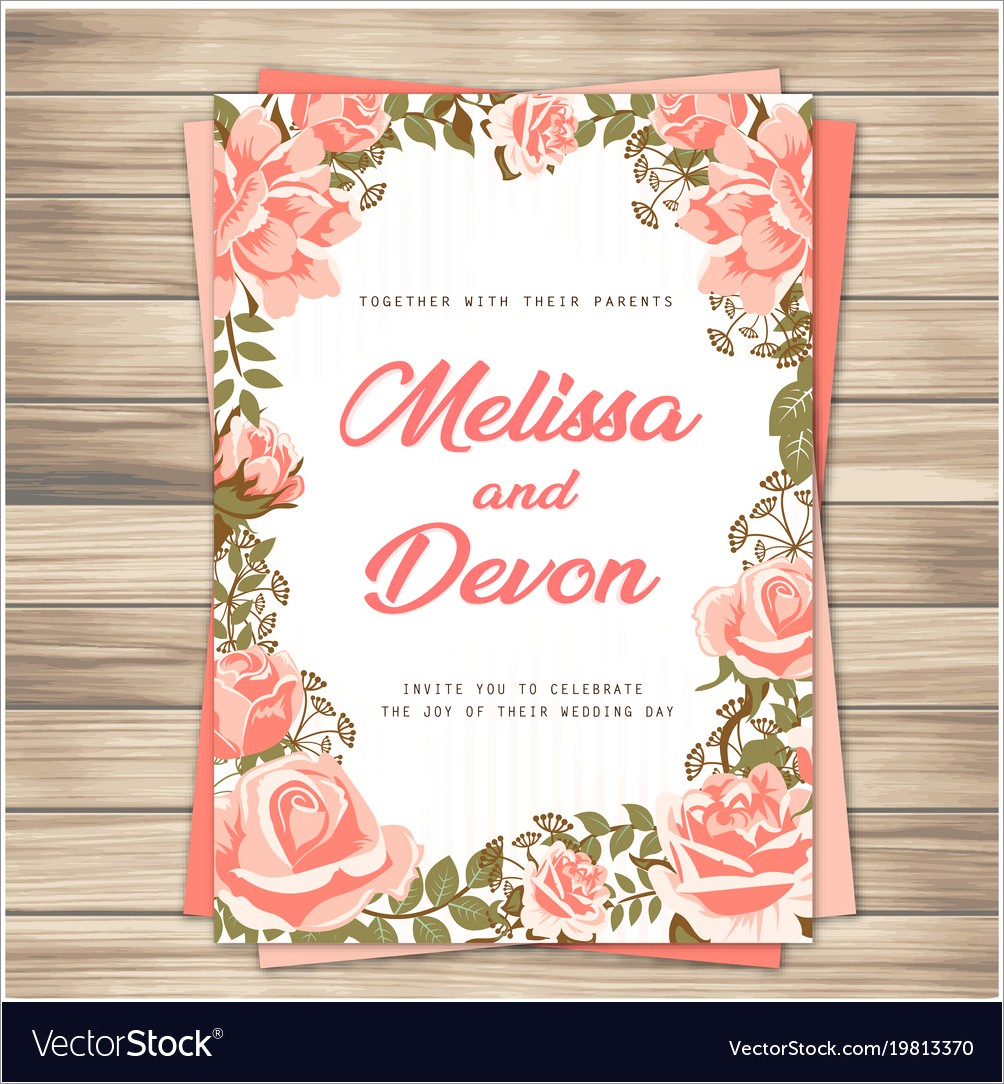 Peach Wedding Invitation Background Designs
