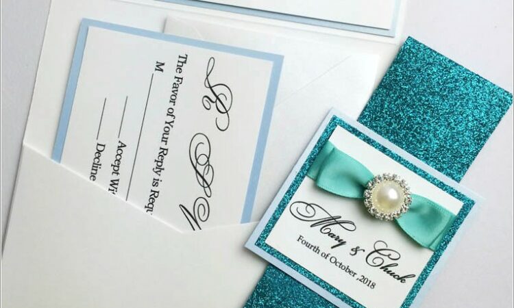 Peacock Wedding Invitations With Rsvp