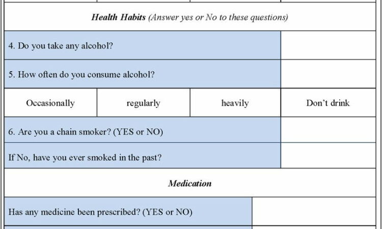 Pediatric Physical Therapy Examination Form