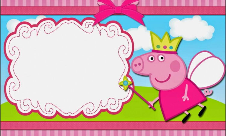 Peppa Pig Invitation Template Download