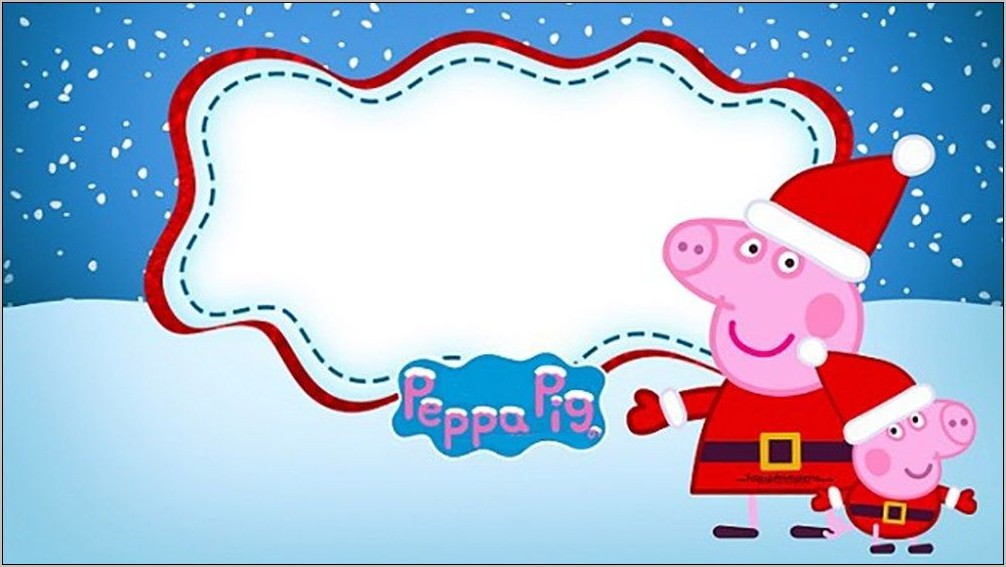 Peppa Pig Invitation Templates Free
