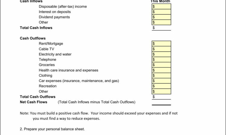 Personal Balance Sheet Template Australia