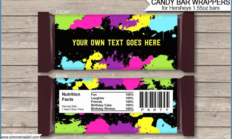 Personalized Candy Bar Wrapper Template Free